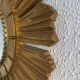 Vintage 1960s witch's eye sun mirror gold Venezia - 40 cm