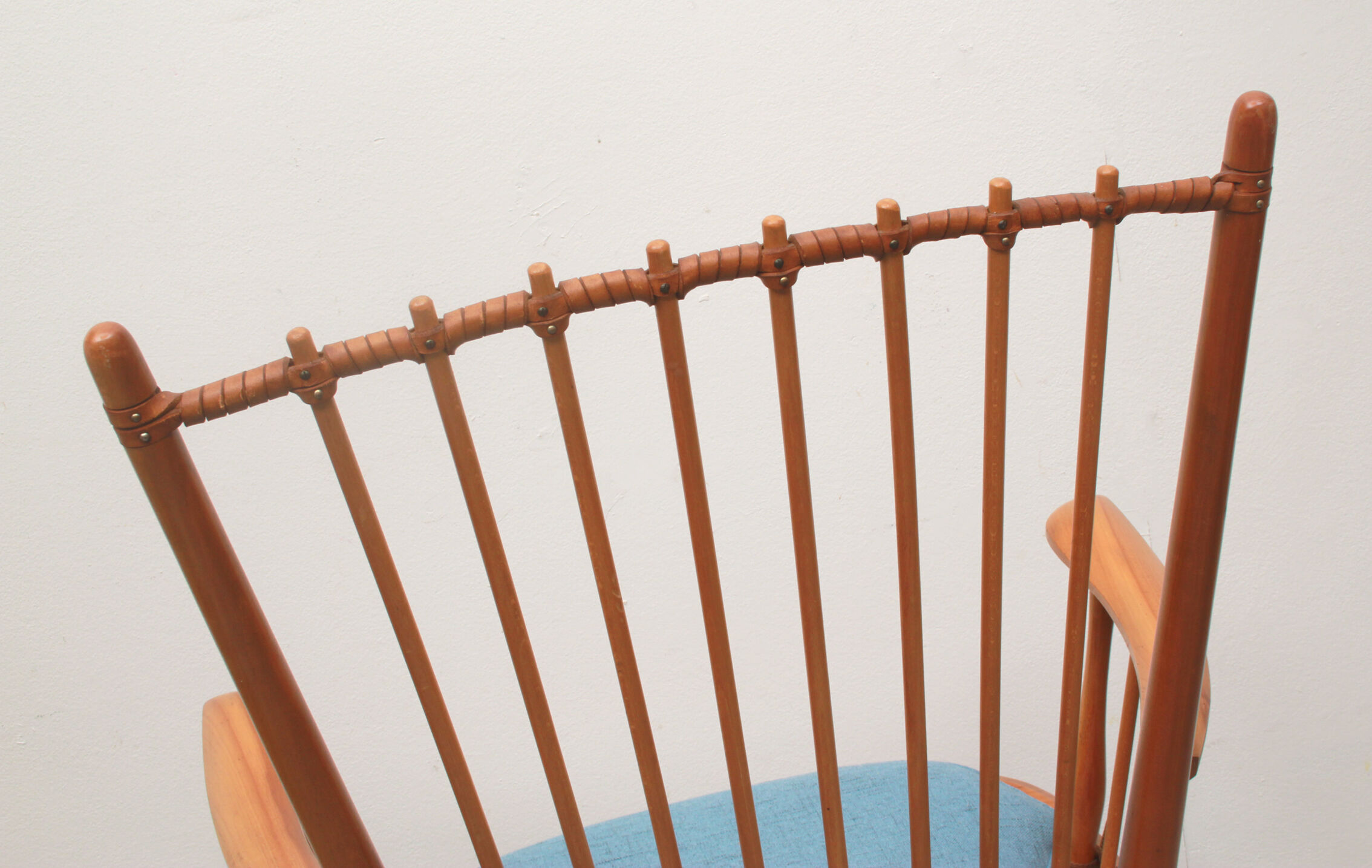 1950s armchair cherrywood, Albert Haberer