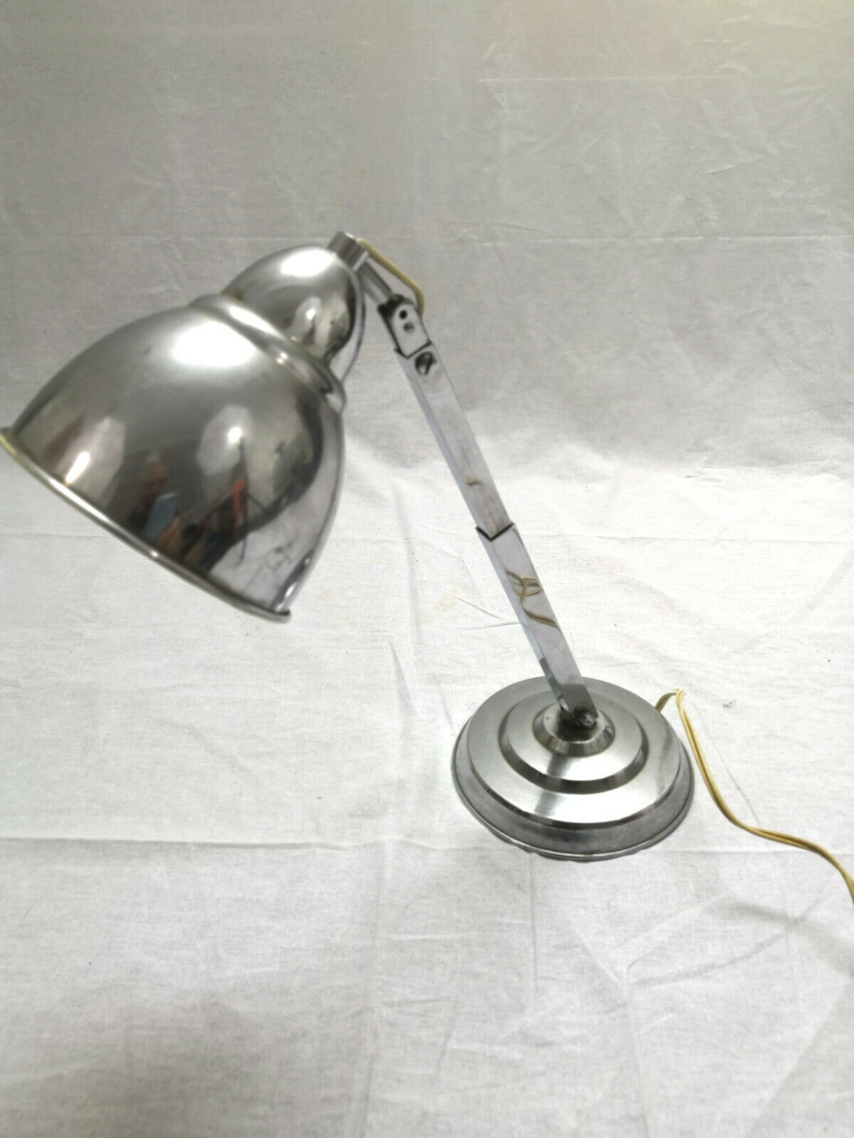 1950s modular steel industrial lamp