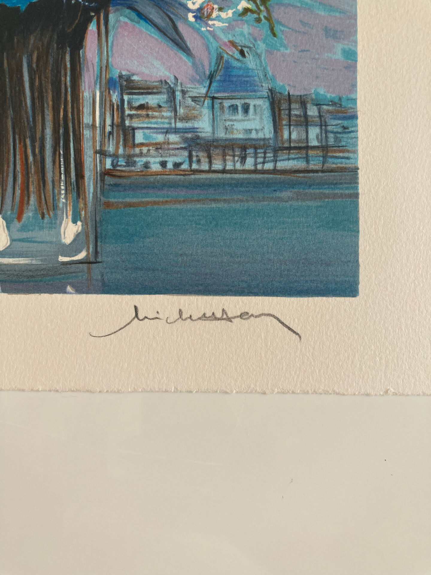 Lithographie numérotée et signée Michel Henry - Montmartre