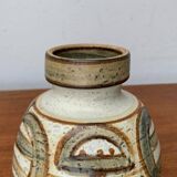 Danish vase from the mid-century pottery studio of Søholm, 1960s.