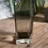 Clear glass vase