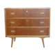 Commode vintage scandinave teck et chene 1960