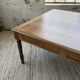 Grande table de ferme XL chêne « carrée » conférence 1950