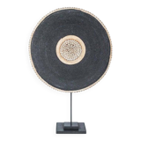 African Bamiléké Shield – Cameroon | Carved wood, beads & cowrie shells