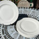 Lot de 6 assiettes  plates blanches Churchill England