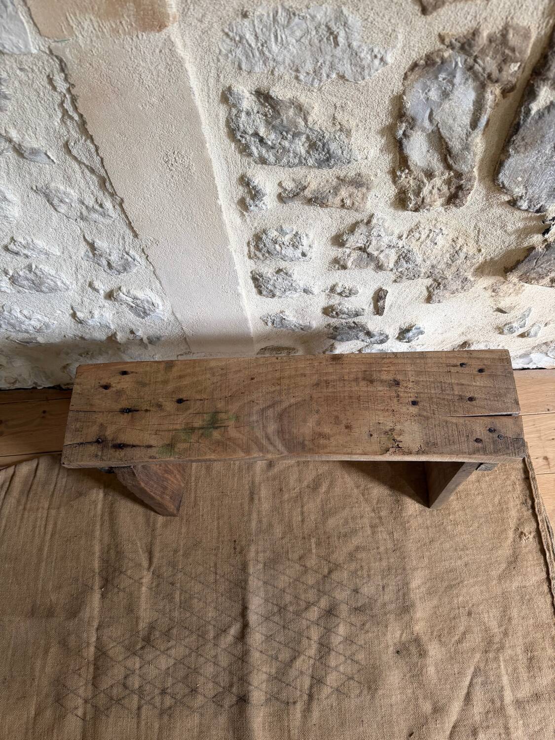 Wooden bedside table