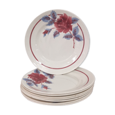 Set of 8 plates Moulin des Loups Hamages