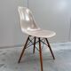 Set of 10 fibreglass & walnut DSW chairs, Charles & Ray Eames, Herman Miller, 60s-70s