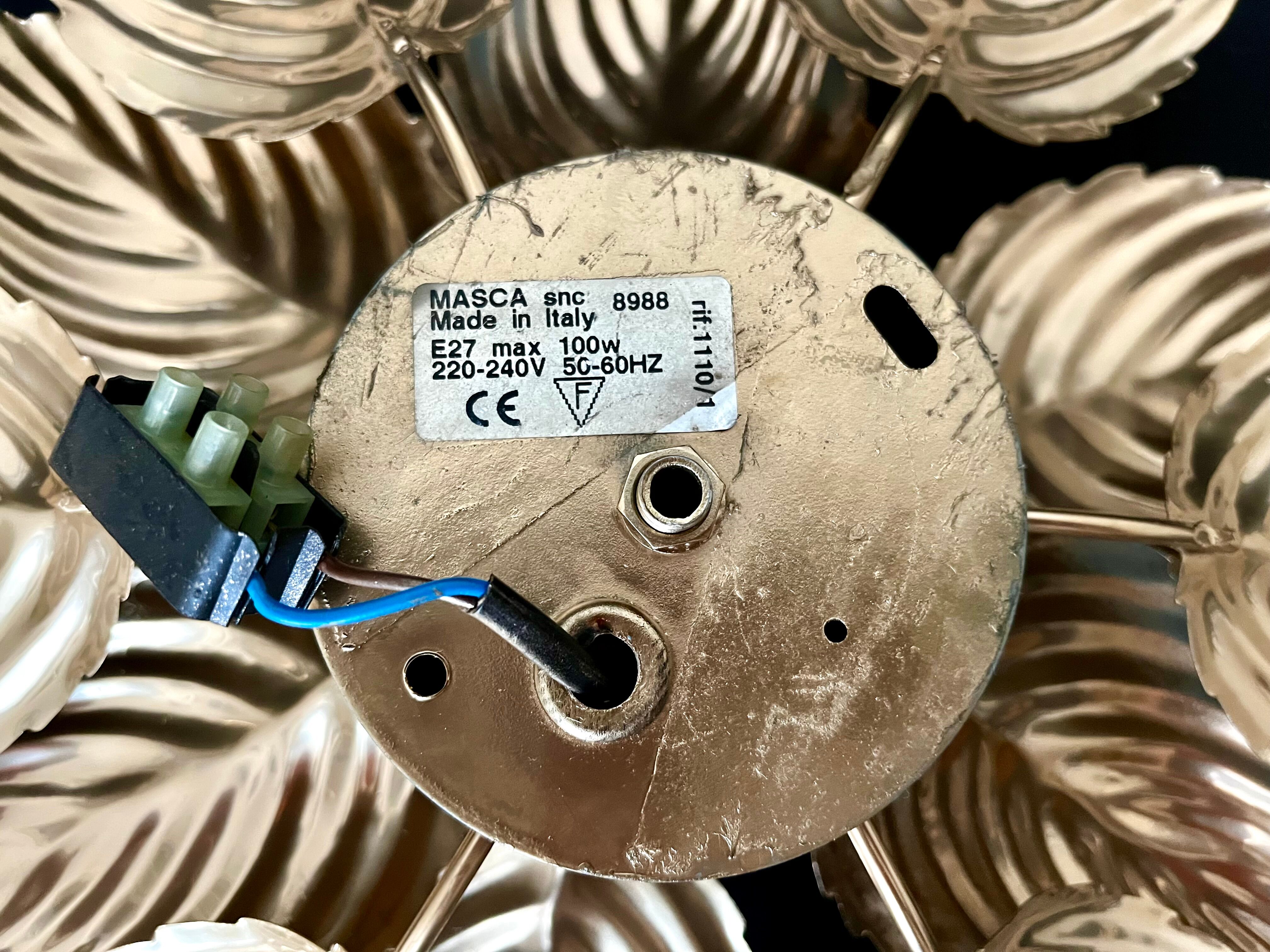 Masca golden flower wall lamp