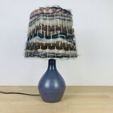 Karoly Balogh ceramic lamp in Dreux, wool lampshade