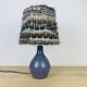 Karoly Balogh ceramic lamp in Dreux, wool lampshade