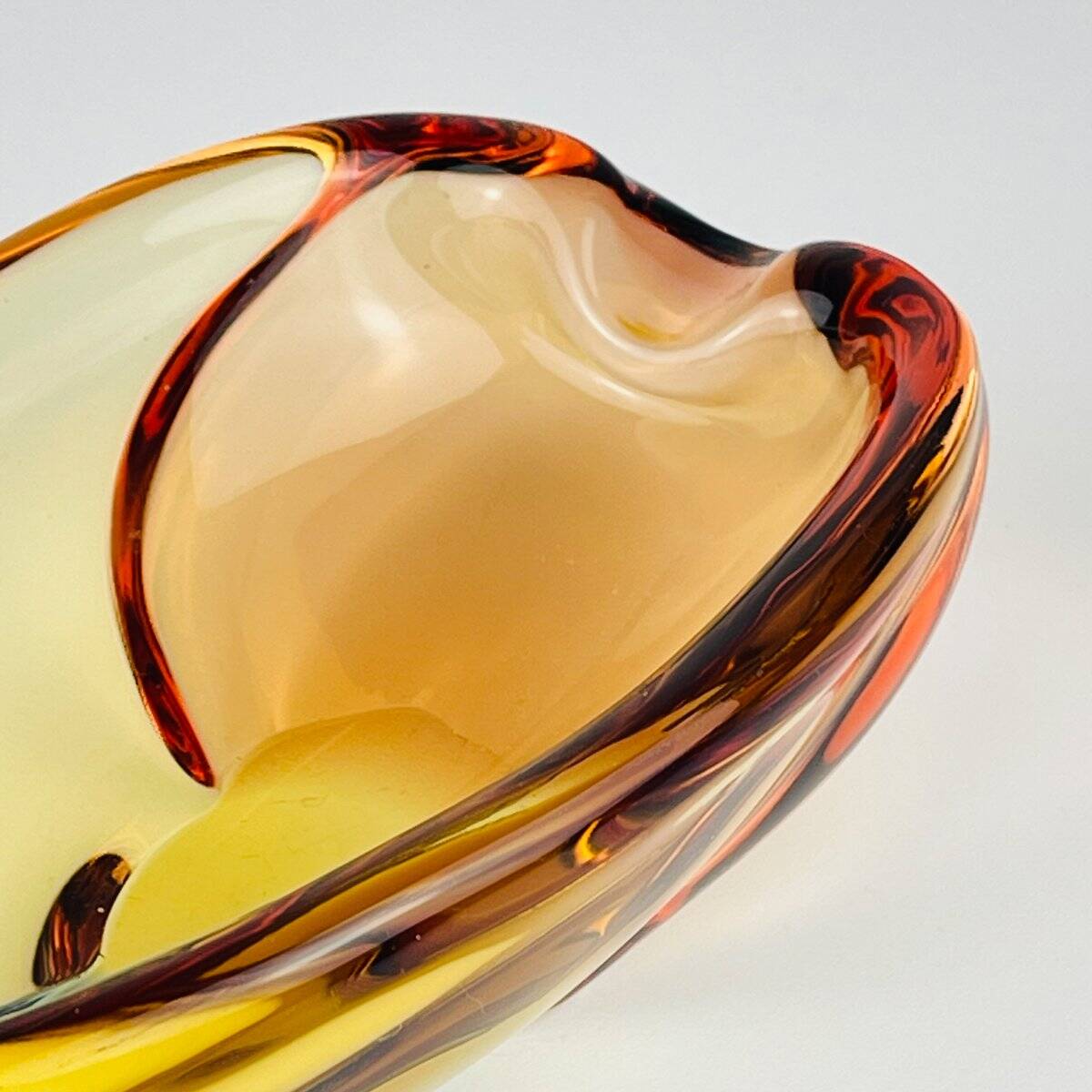 Bohemian Romana Ashtray by Hana Machovska for Mstisov Glassworks, 1960s