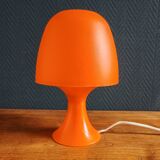 Vintage table lamp/Orange plastic mushroom lamp