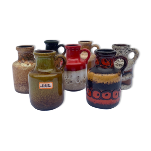 7 vases en céramique