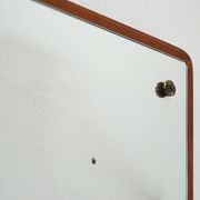 Scandinavian square teak mirror from the 1960s–70s
