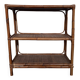 Vintage rattan bamboo wicker bookshelf