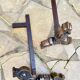 Paire de CHENETS Laiton Massif VINTAGE