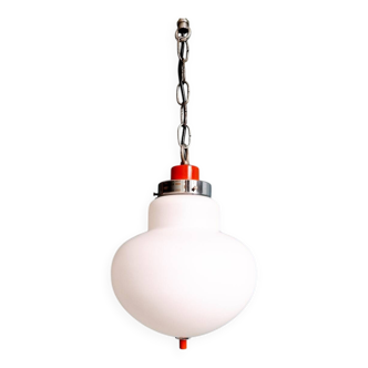 Suspension Space Age en opaline blanche, Massive, 1970