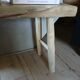 Small solid wood bench