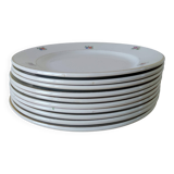 10 Assiettes à dessert Badonviller