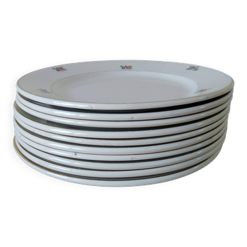 10 Badonviller dessert plates