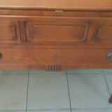 Sloping secretary, Louis XVI style donkey back desk, very good 20th century copy