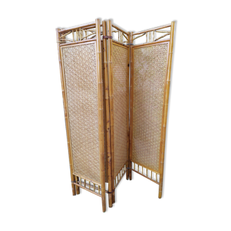Bamboo screen and rattan 70s