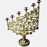 Chandelier en bronze doré, fin XIXème