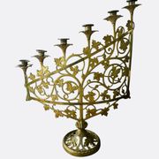 Chandelier en bronze doré, fin XIXème