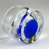 Blue Murano glass ashtray, Italy, 1970s