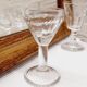 Lot 9 mismatched digestive glasses