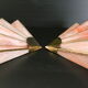 Pair of vintage pearl wall lamps 1970