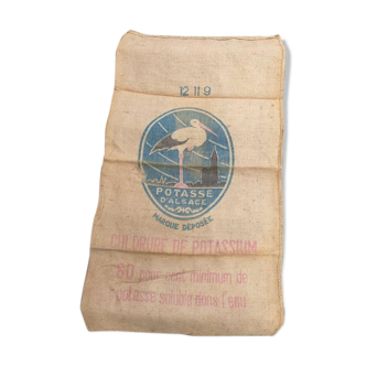 Ancient canvas bag