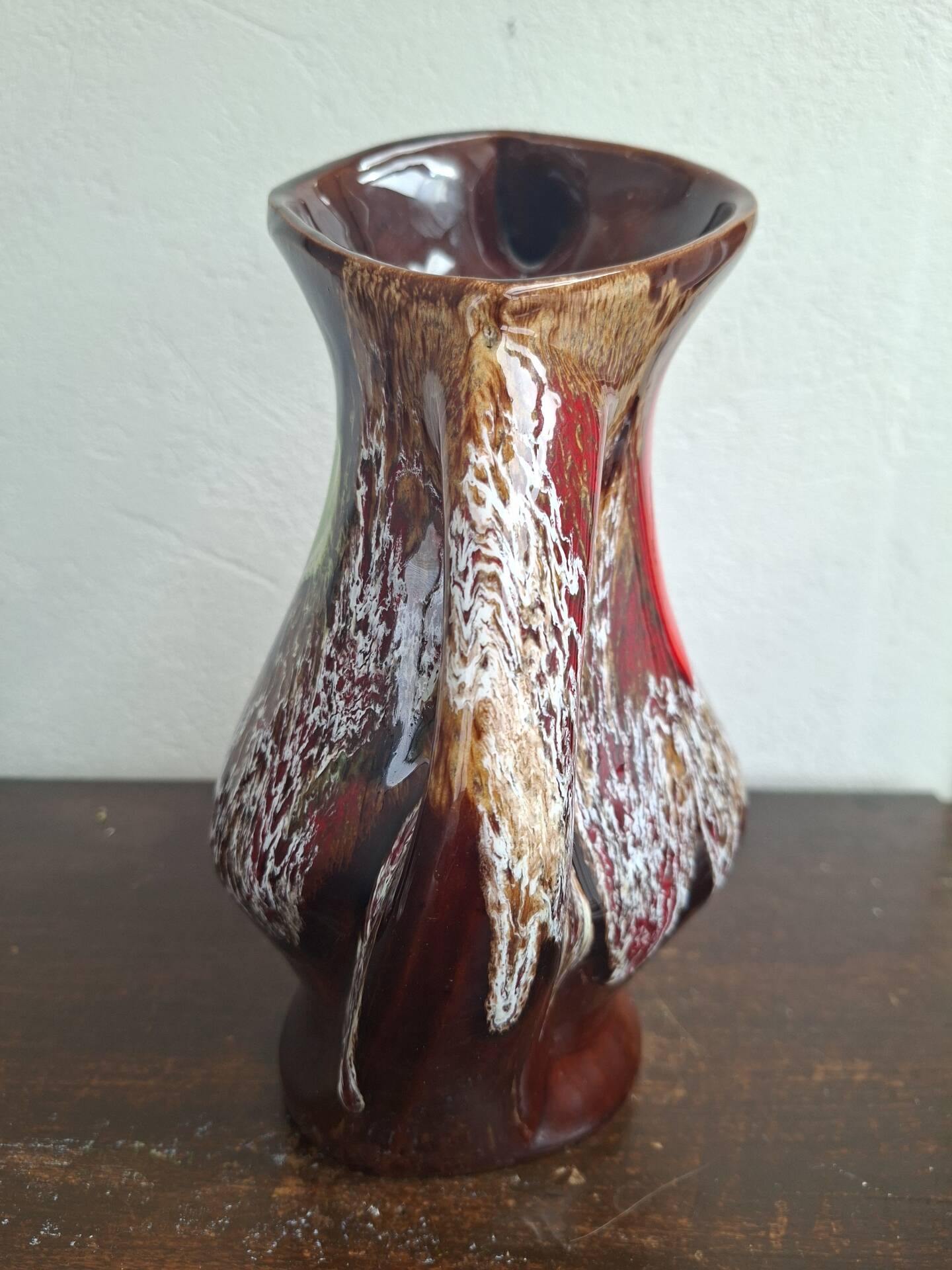 Vintage 70s Pitcher Vase - Vallauris Fat Lava Style - 24 cm