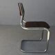 Series of 4 vintage tubular chairs 70