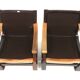 Set of 2 Scandinavian Nelo leather armchairs, Norway, 1970