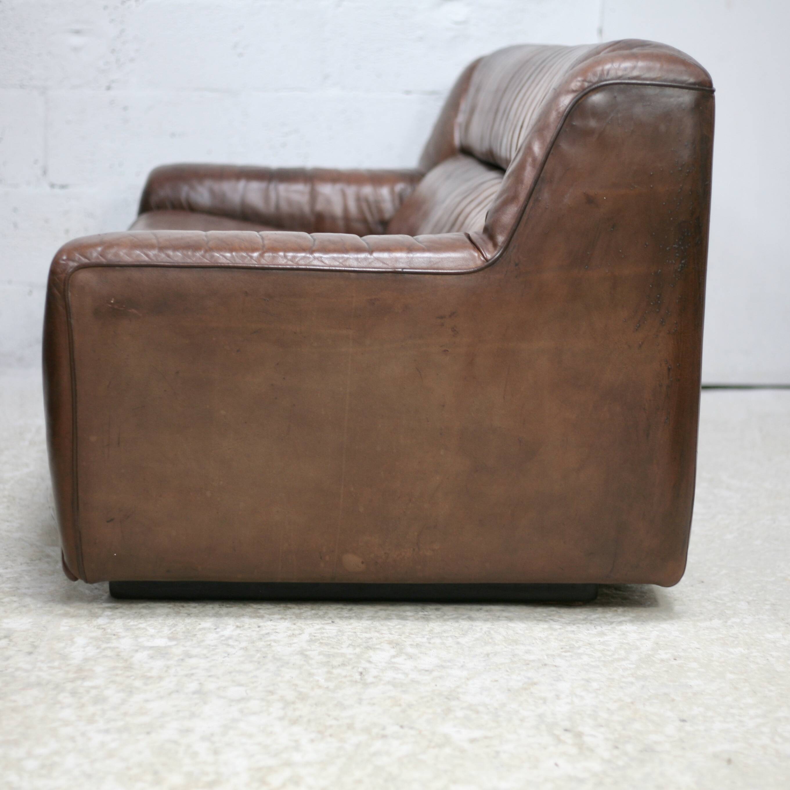 De Sede DS 43 sofa. 2 seats, leather, Switzerland, circa 1970