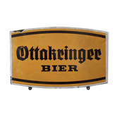 Vintage beer advertising enamel plate