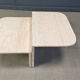 Pair of vintage travertine coffee tables or side tables, 1970s