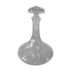 Old decanter to decant in chiseled glass and cap Table art