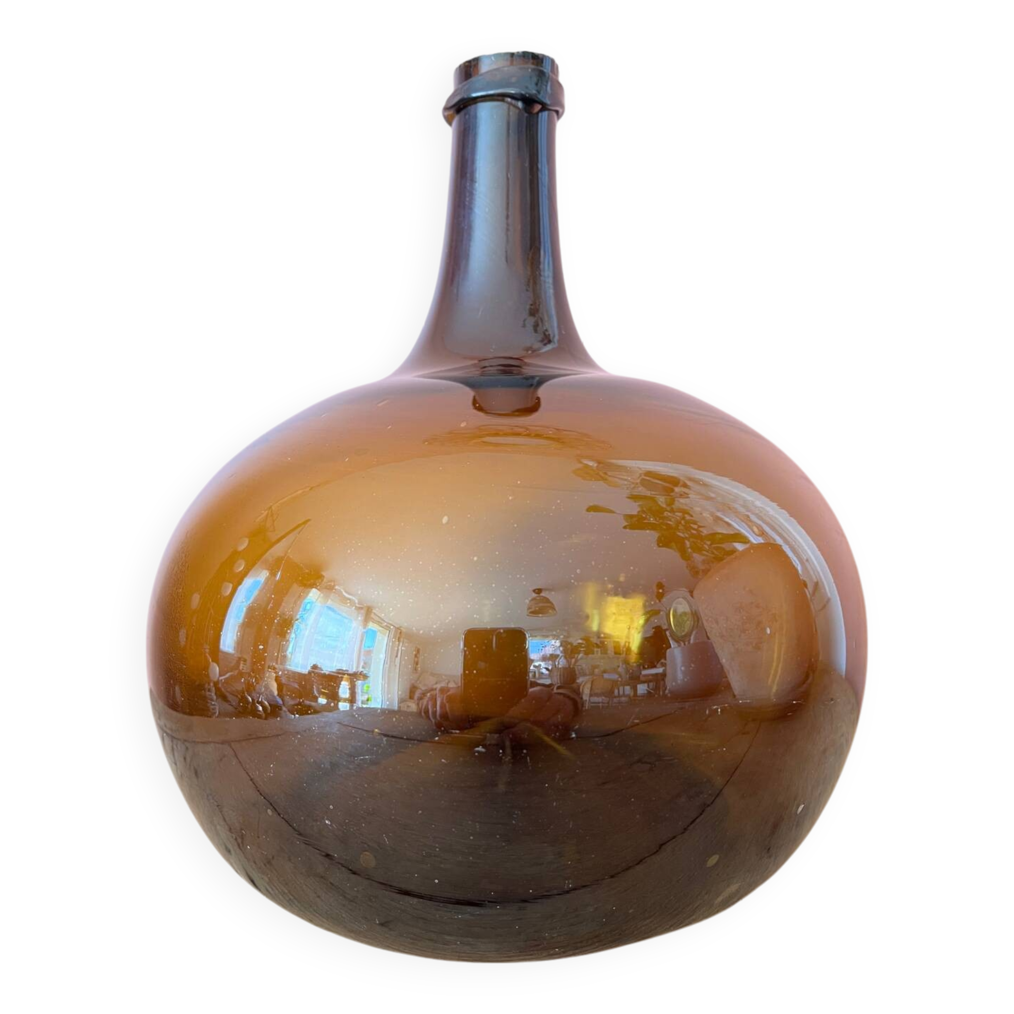 3L amber demijohn