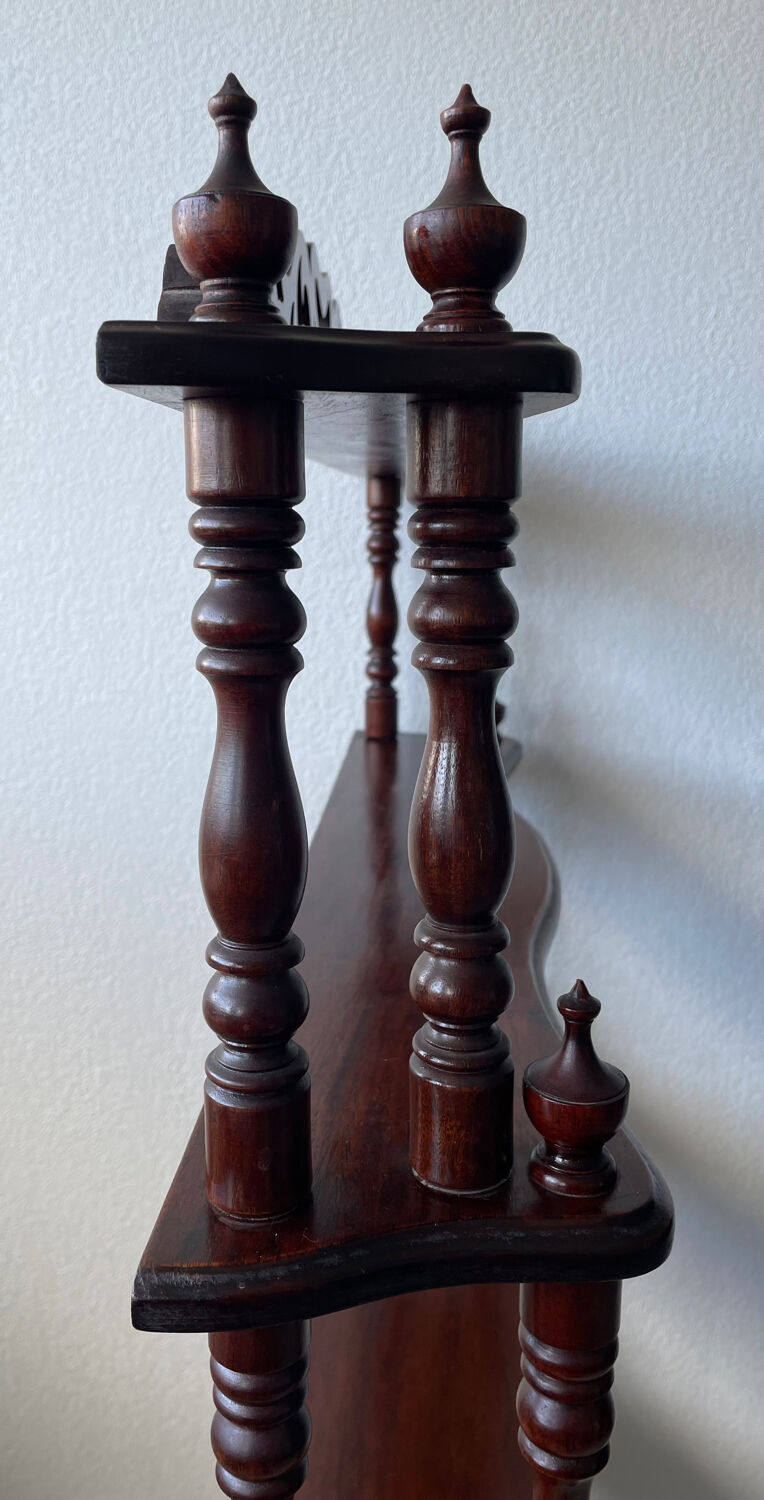 Library - turned wooden shelf
