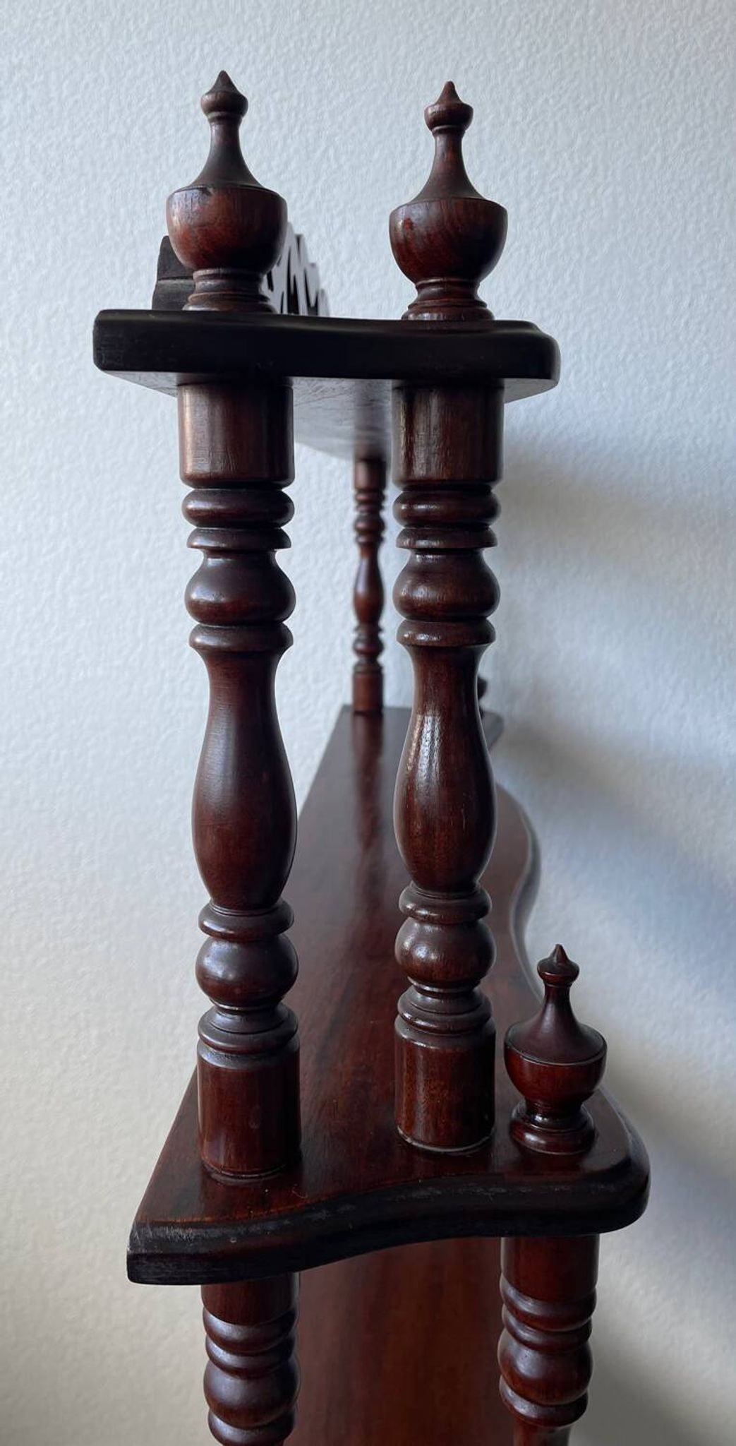 Library - turned wooden shelf