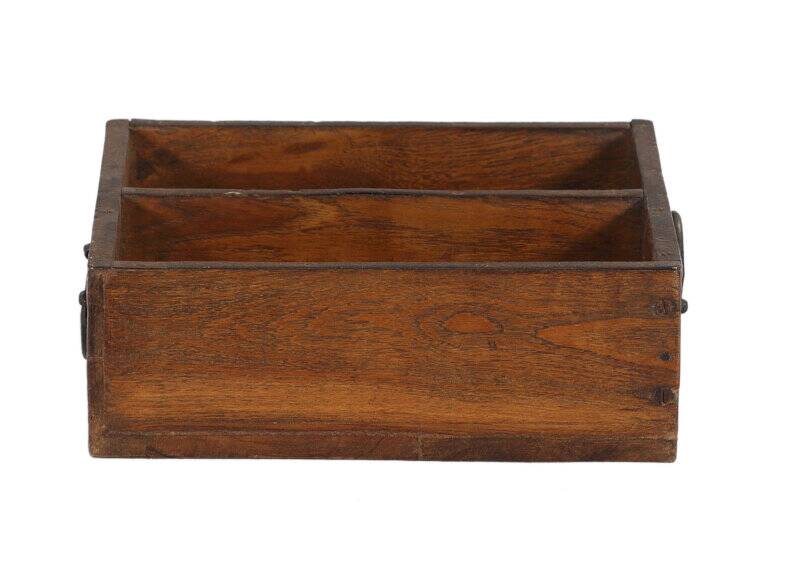 Old Teak Wood Tray Brick Mold