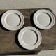 Set of 3 large classic white plates D24.5