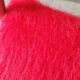 Pair of folding chairs in vintage red moumoute