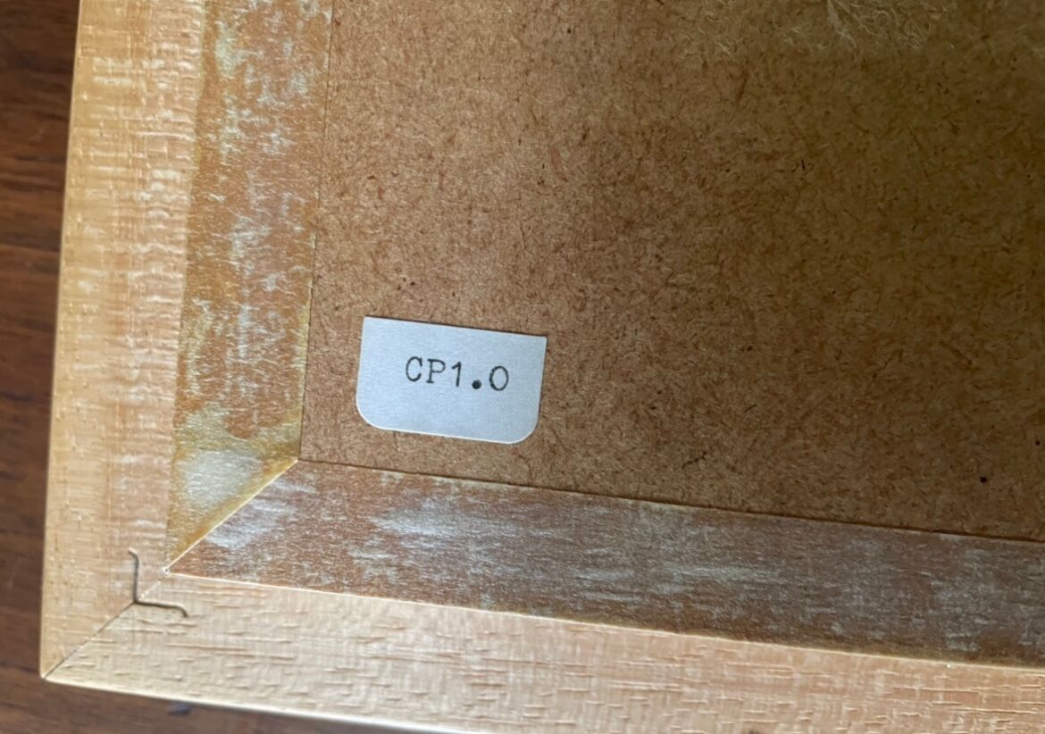 Naturalized butterfly frame