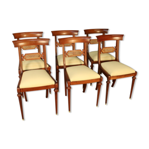 suite de 6 chaises pierrefeu
