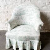 Fauteuil crapaud Jouy vert